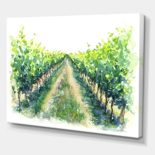 Designart - Rural Scene Vineyard Road